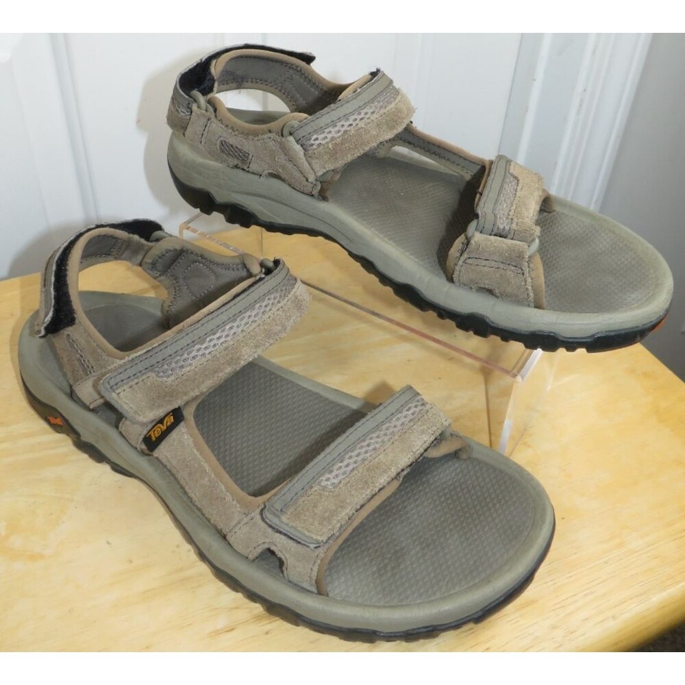 Teva Hudson Hiking Sports Sandals Men's Size 10 Bungee Cord Brown 1002433
